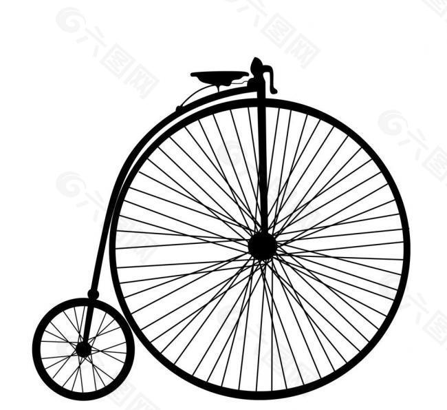 可愛自行車墻貼圖片