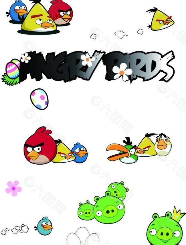 憤怒的小鳥(niǎo)矢量圖圖片