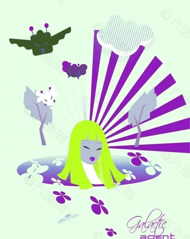 服裝設計 印花 繡花 圖案圖片