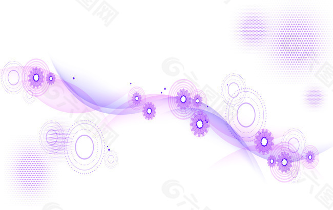 紫色圆环移门图