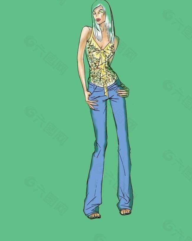 服裝設(shè)計效果圖圖片