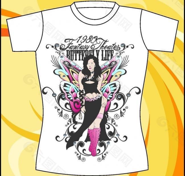 t桖衣服酷炫圖案圖片