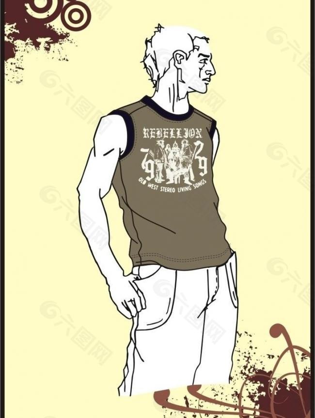 男裝 t shirt 印花設(shè)計(jì) 搖滾樂(lè)團(tuán)圖片