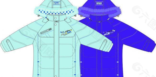 女童羽絨服圖片