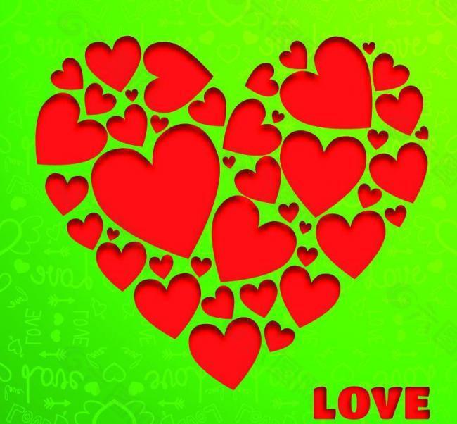 紅心背景圖片
