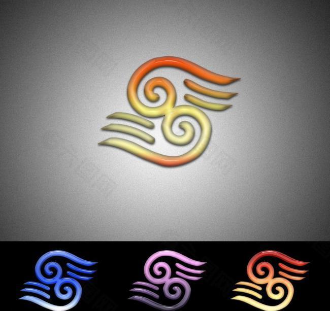 吉祥云 logo 设计图片