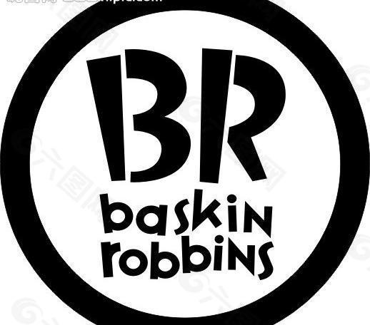 baskin robbins logo 矢量圖片