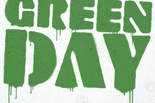 綠日green day logo圖片