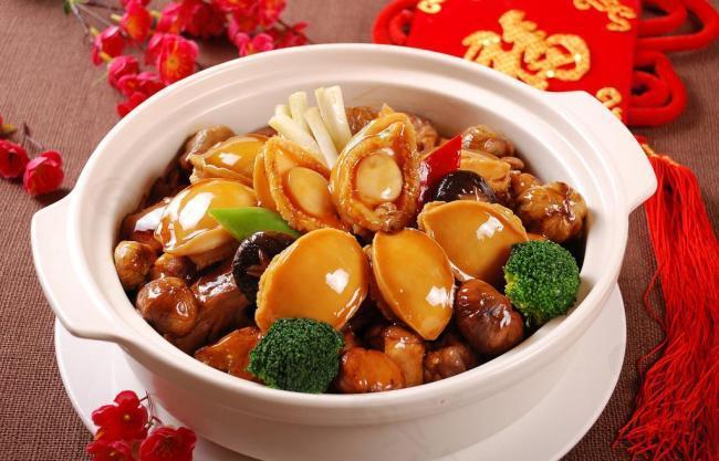 鮑魚板栗圖片