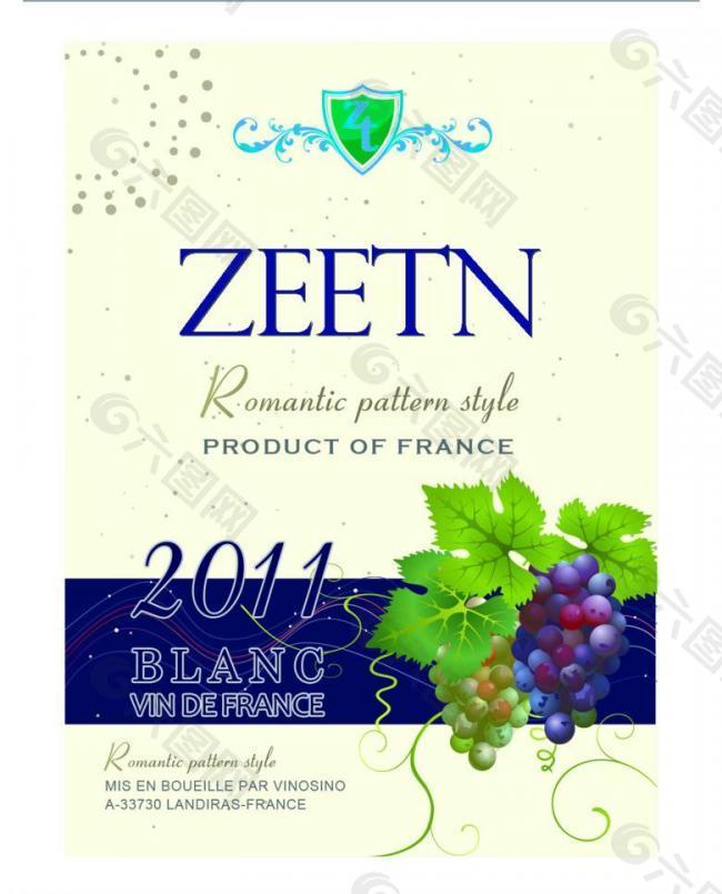 紅酒酒標(biāo)瓶貼標(biāo)簽圖片
