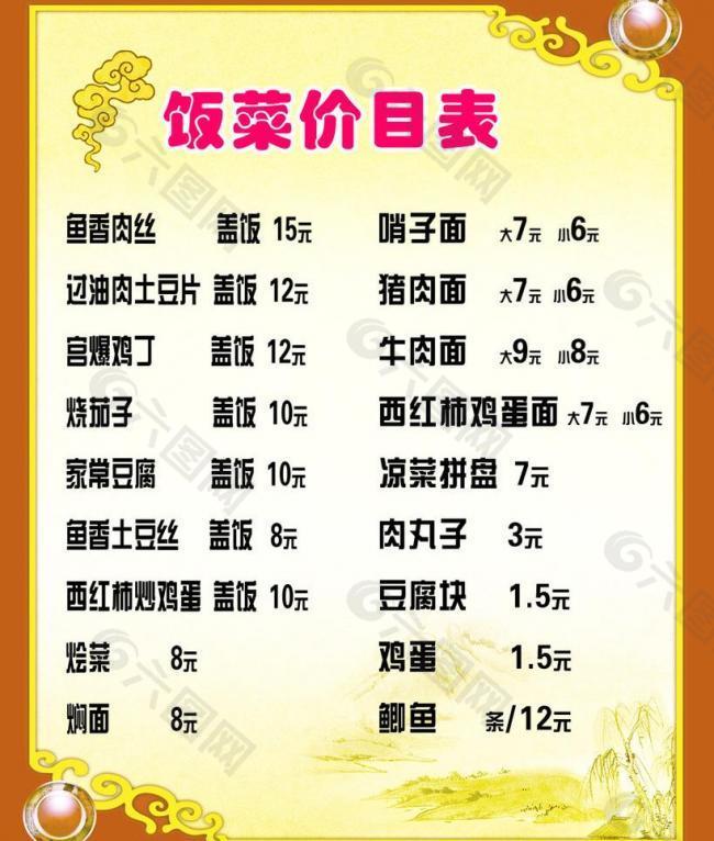菜單圖片