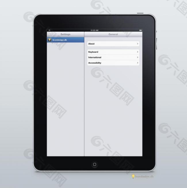 蘋果apple ipad psd分層圖圖片