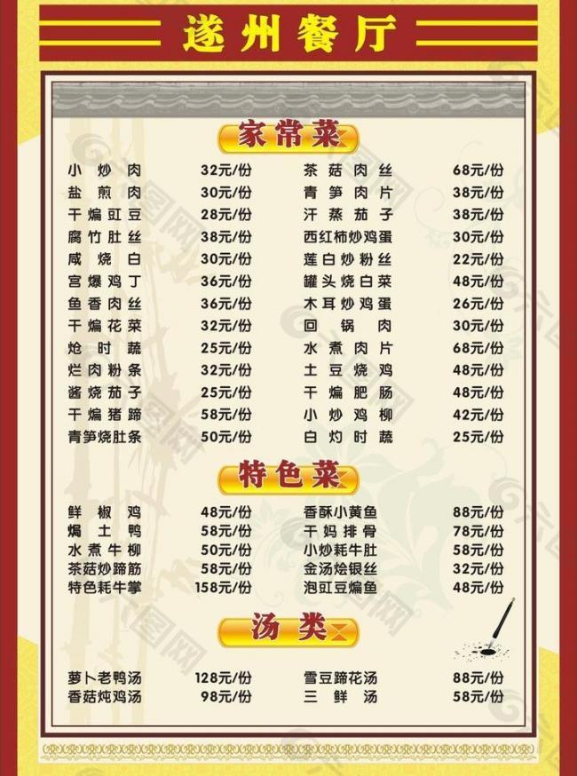 菜單圖片