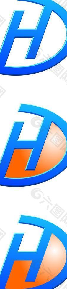 dh 標志設計圖片