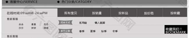 男鞋熱門分類 客服圖片
