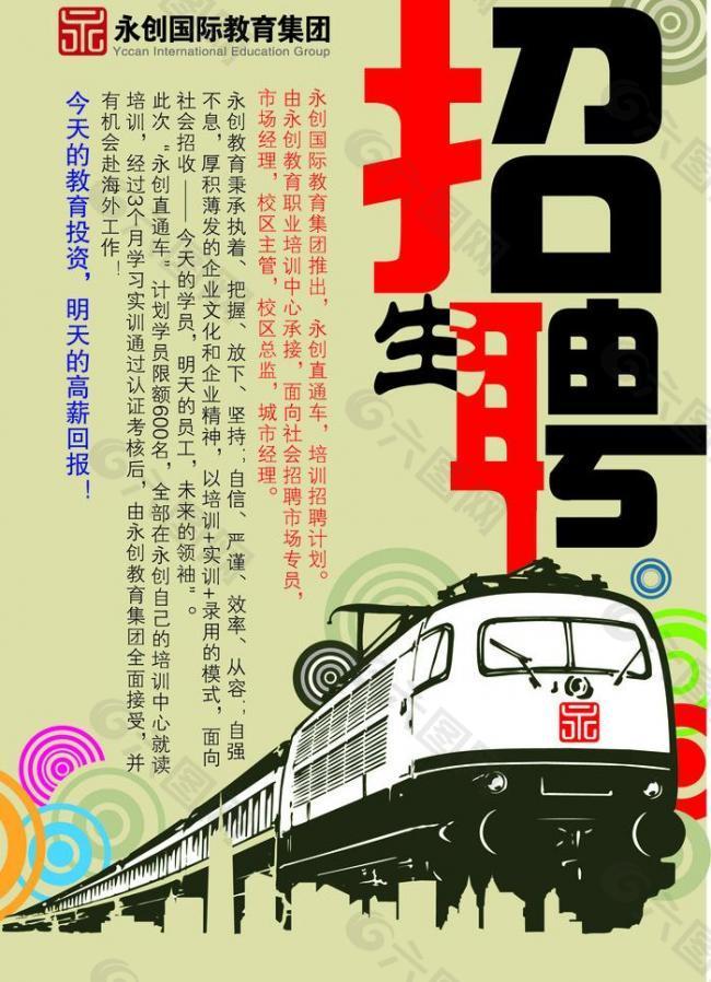 永創(chuàng)招生招聘海報(bào)圖片