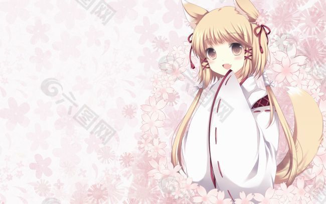 花瓣中的女孩