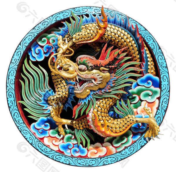 龍psd分層素材