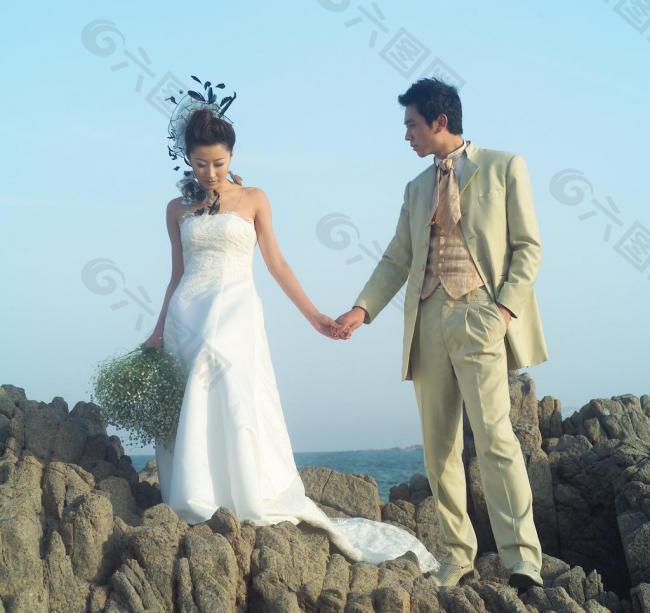 婚紗樣片 海邊之戀圖片