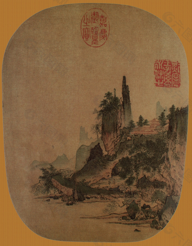 山閣晴巒圖