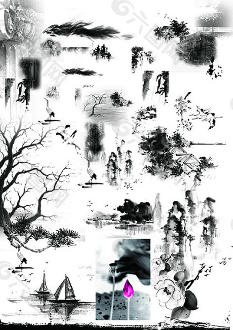 水墨素材