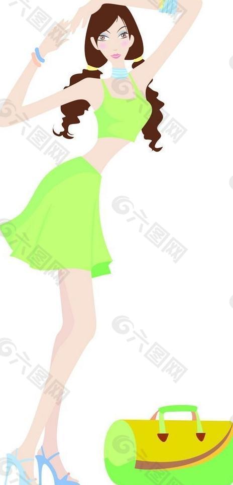 卷發(fā)美女圖片