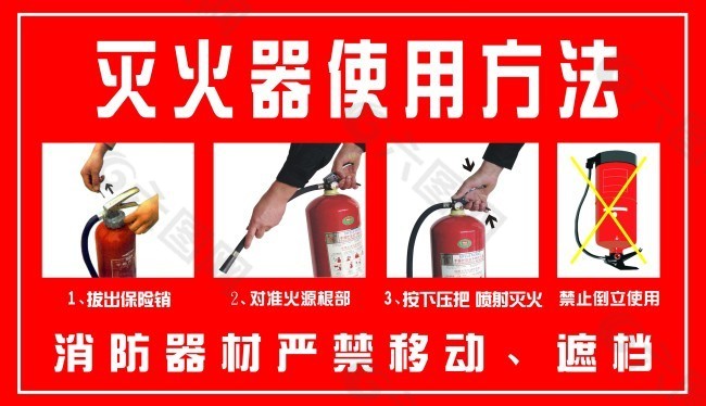 灭火器使用方法