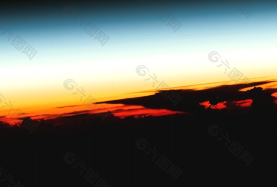 夕阳背景视频素材模板下载