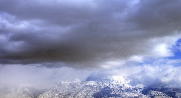 云彩雪山視頻特效