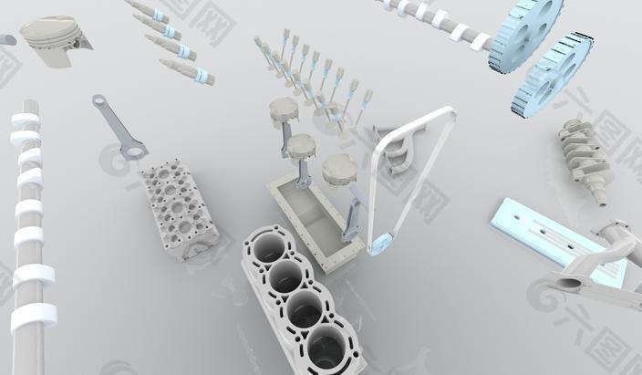 6缸發(fā)動機的汽車4 V6 V8引擎V12拳擊手