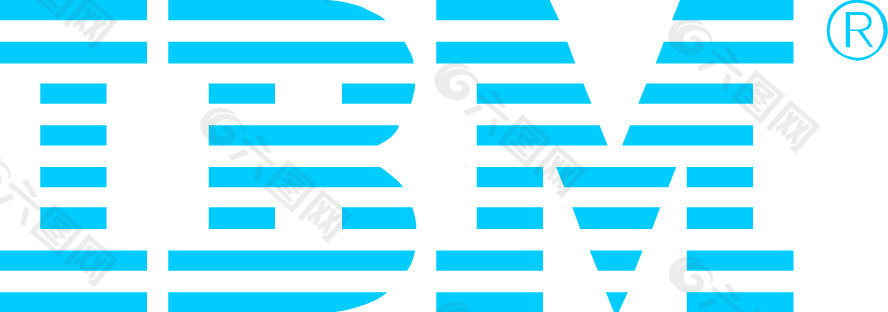 ibm企业矢量标志蓝色