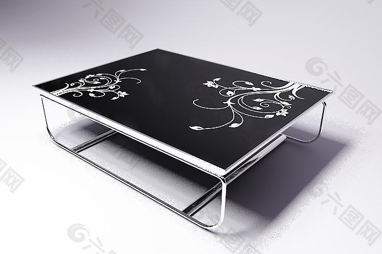 花紋茶幾3D模型