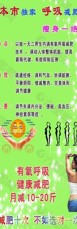 瘦身 減肥 x展架圖片