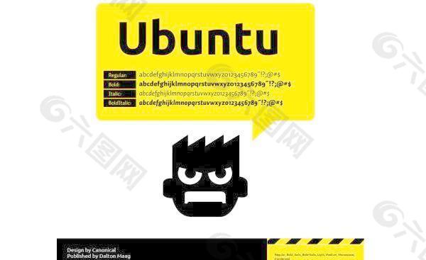 ubuntu商業精品字體圖片