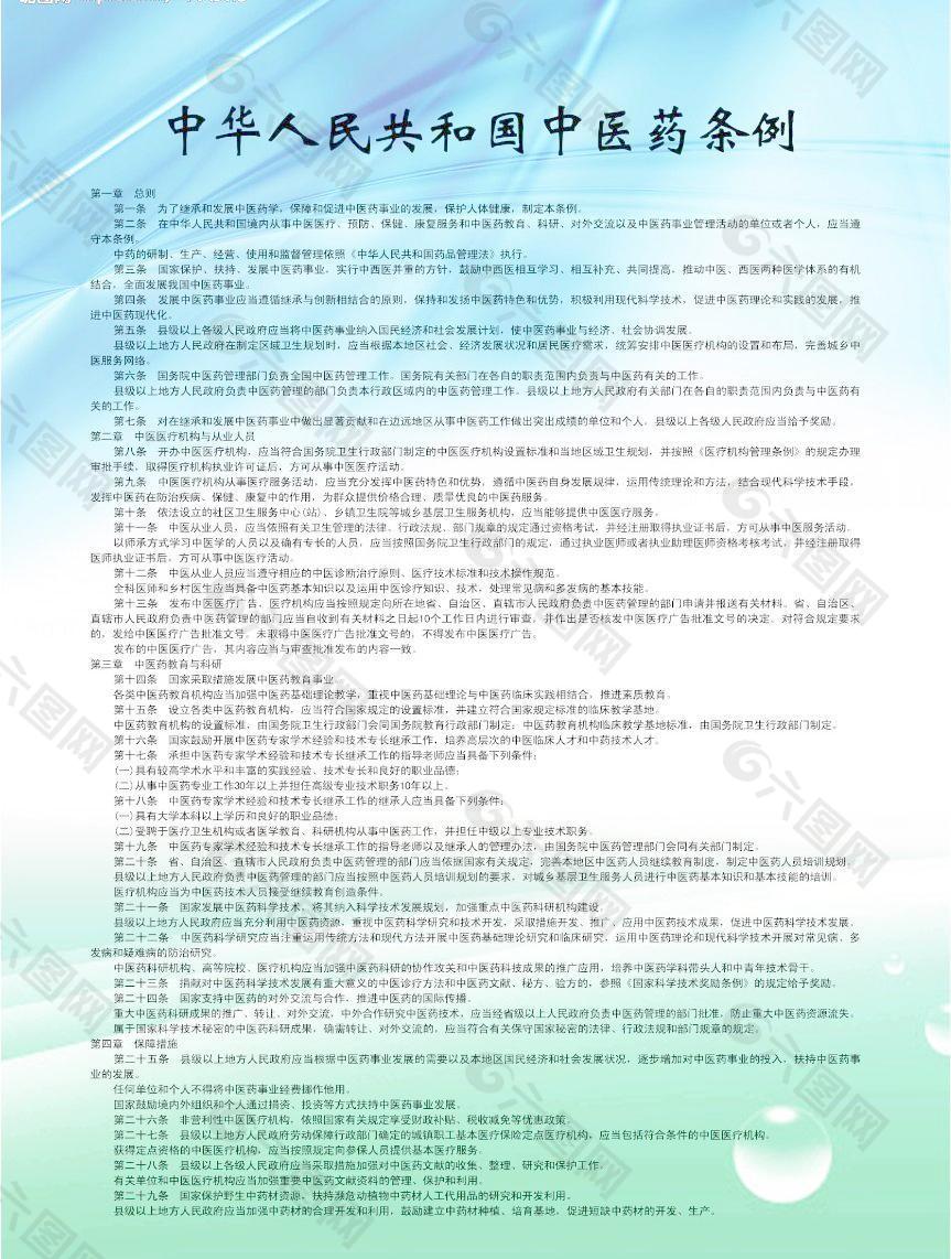 中醫(yī)法條例圖片