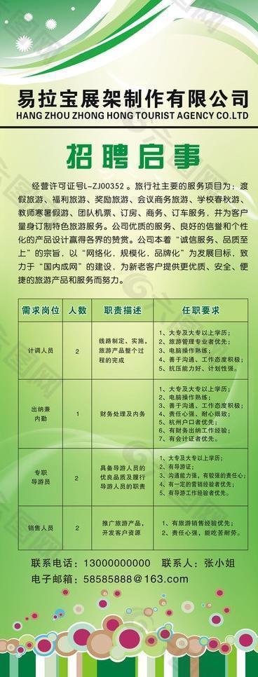 招聘易拉寶圖片