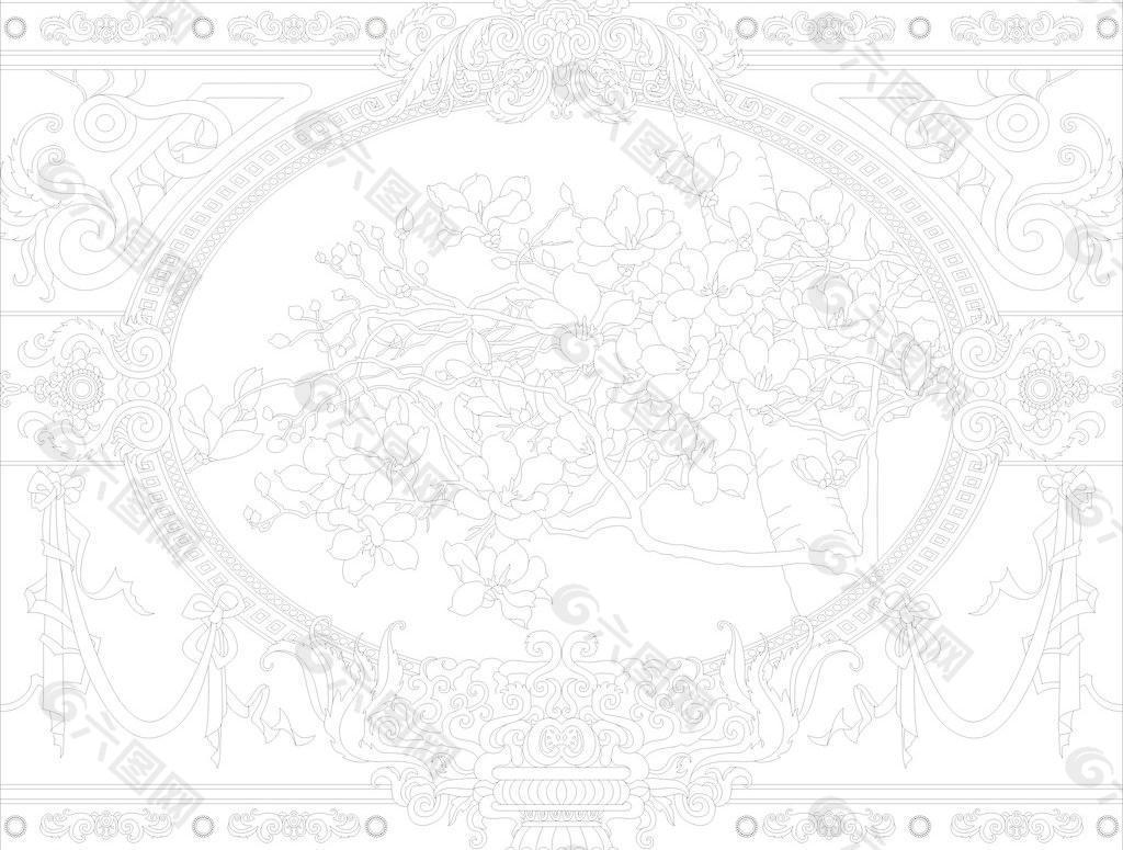 歐式玉蘭花圖片