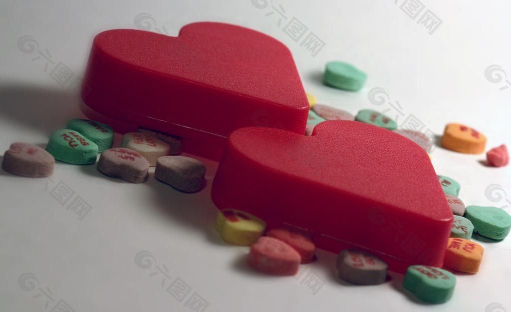 心形糖塊圖片