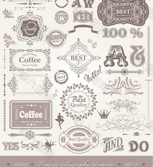 歐式古典花紋圖片