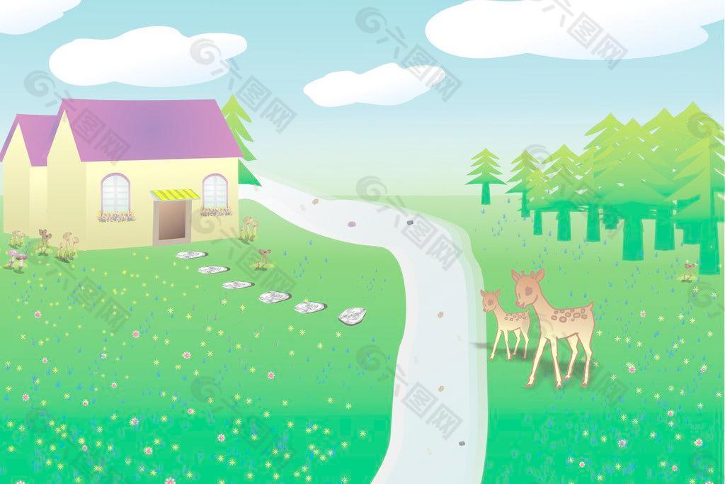 草原小屋圖片