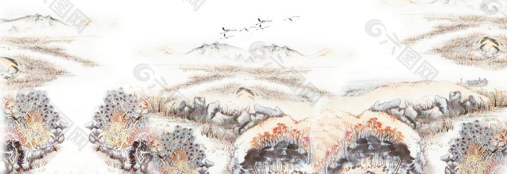 山水國(guó)畫(huà)圖片