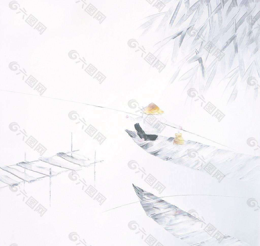 油畫水墨圖片
