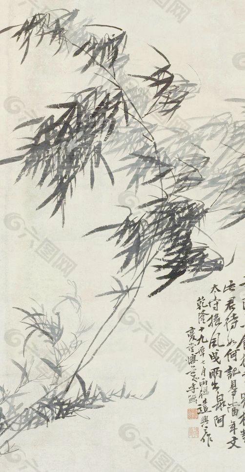 國(guó)畫竹子圖片