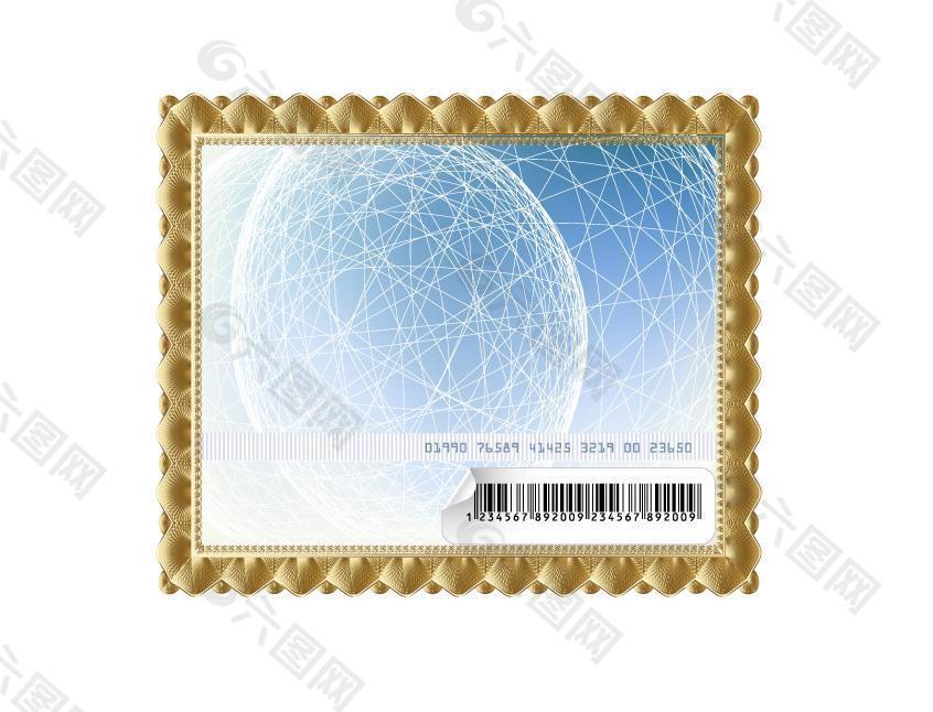 金色畫框矢量素材圖片