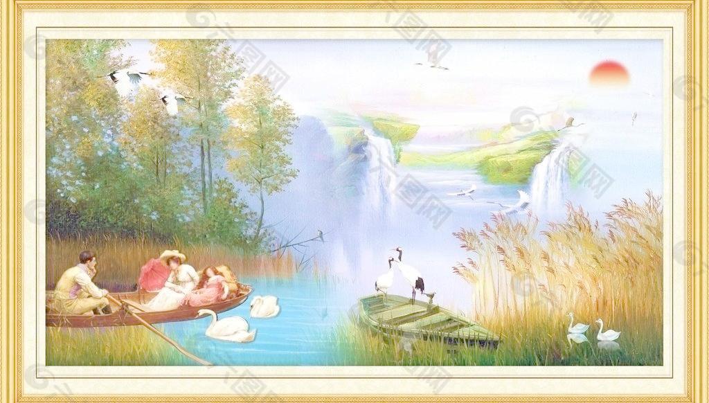 油畫風(fēng)景圖片