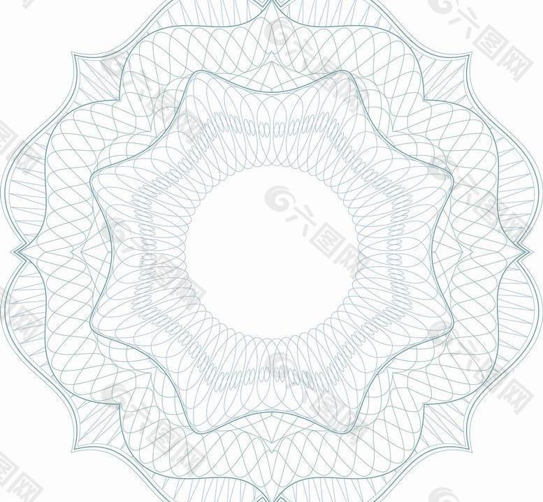 文憑證書防偽花紋設(shè)計圖片