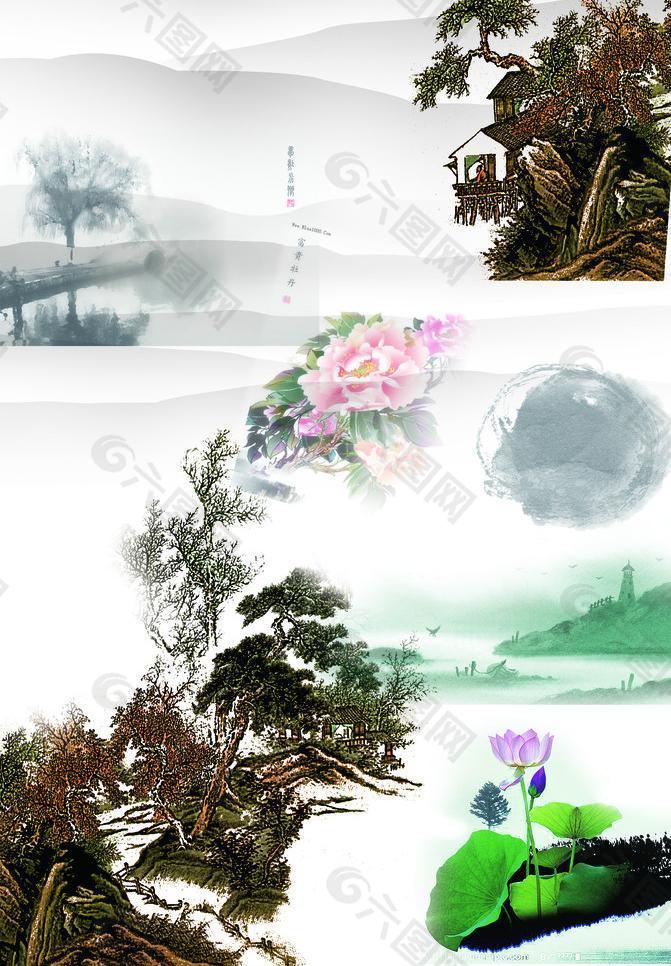 水墨素材圖片