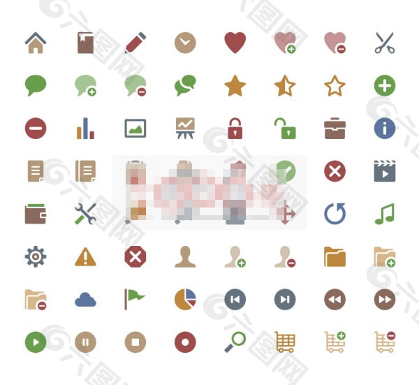 网站icon标志psd