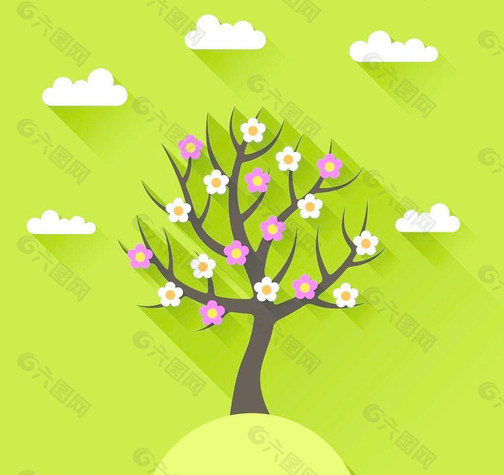 春季大树图片