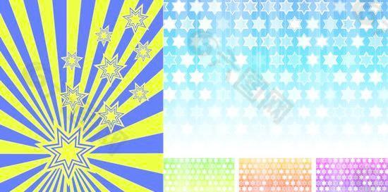 星星主題背景矢量圖片